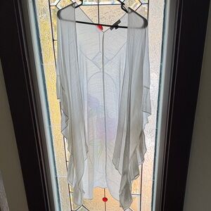 HYFVE Pink and White Sheer Kimono